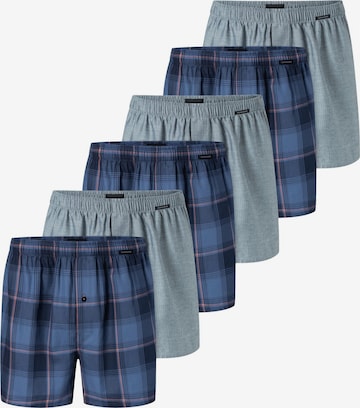 SCHIESSER Boxer shorts 'Web' in Blue: front