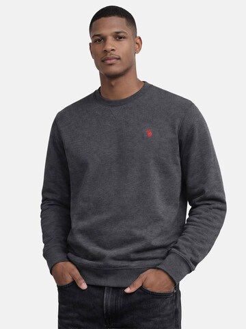 U.S. POLO ASSN. Sweatshirt in Grijs: voorkant