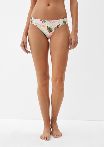 Pantaloncini per bikini di s.Oliver in rosa: frontale