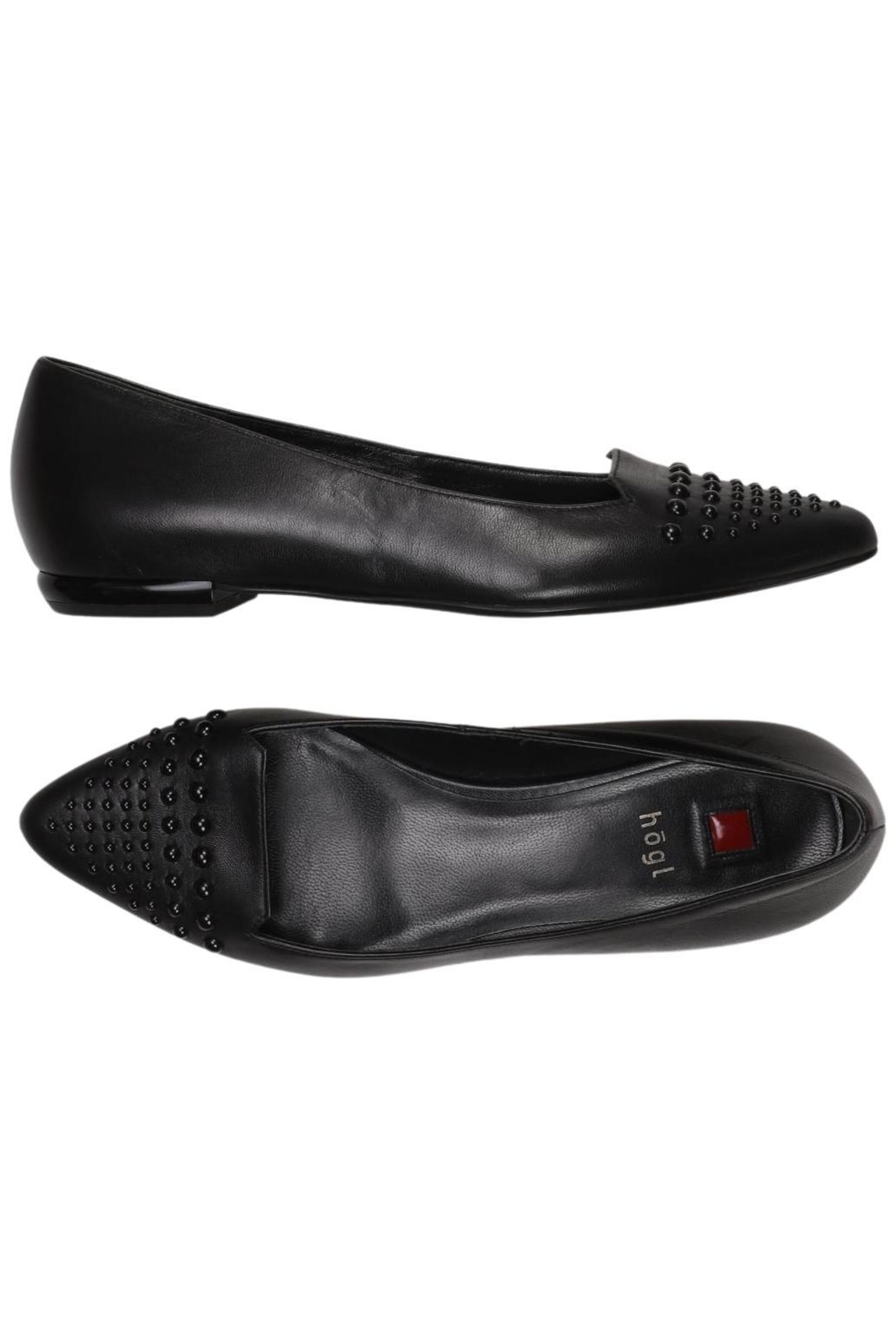 Högl Flats & Loafers in 37 in Black: front