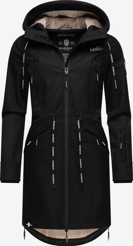 MARIKOO Between-seasons parka in Black: front