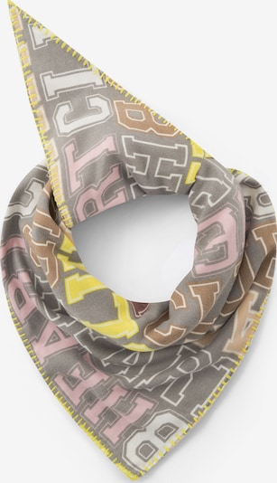 CODELLO Dreiecktuch Triangle-Tuch HAPPY-HEART-Print in grau, Produktansicht