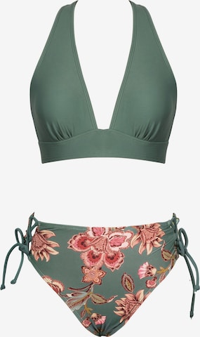 Cupshe Bikini 'Triangle' in Grün: Vorderseite