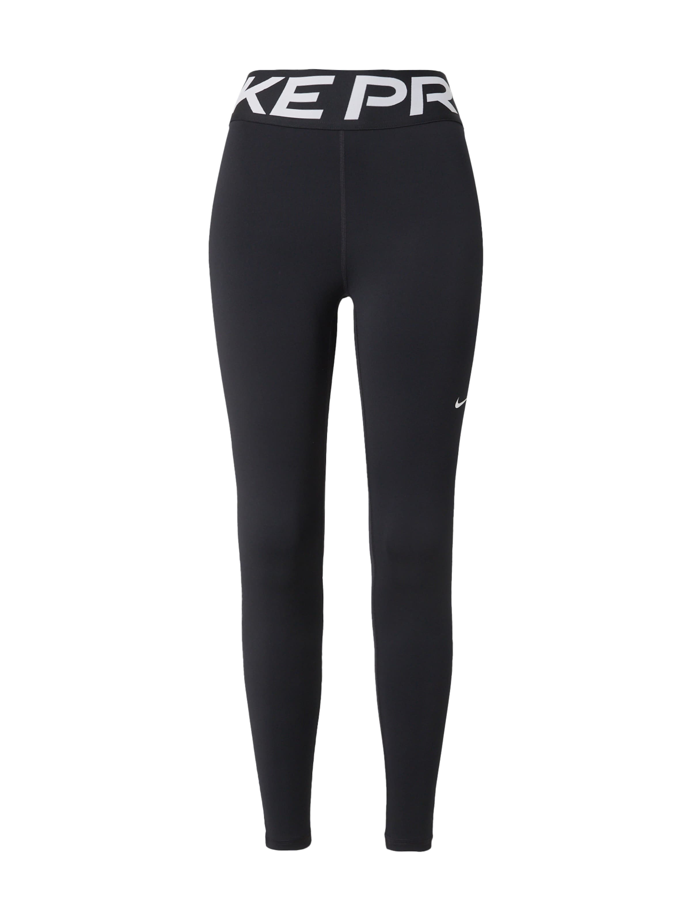 NIKE Skinny Sports trousers in Black: front