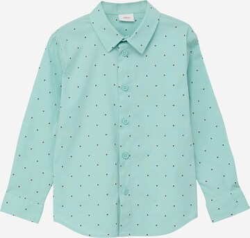 s.Oliver Regular fit Button Up Shirt in Blue: front