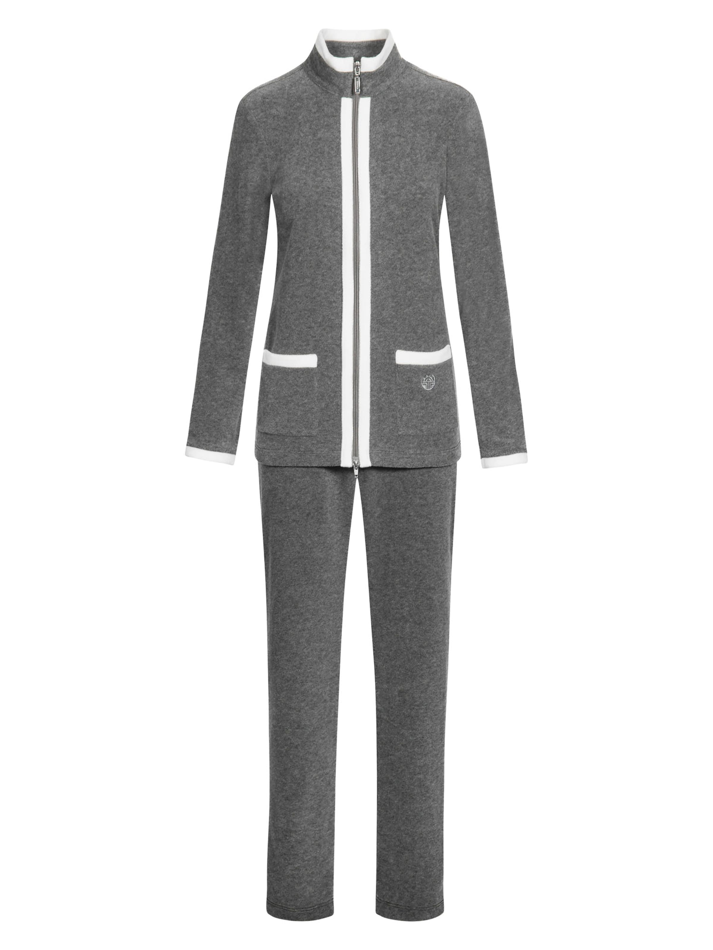 FÉRAUD PARIS Pajama ' Fleece ' in Grey: front
