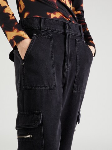 River Island Tapered Cargo trousers 'OREO' in Black