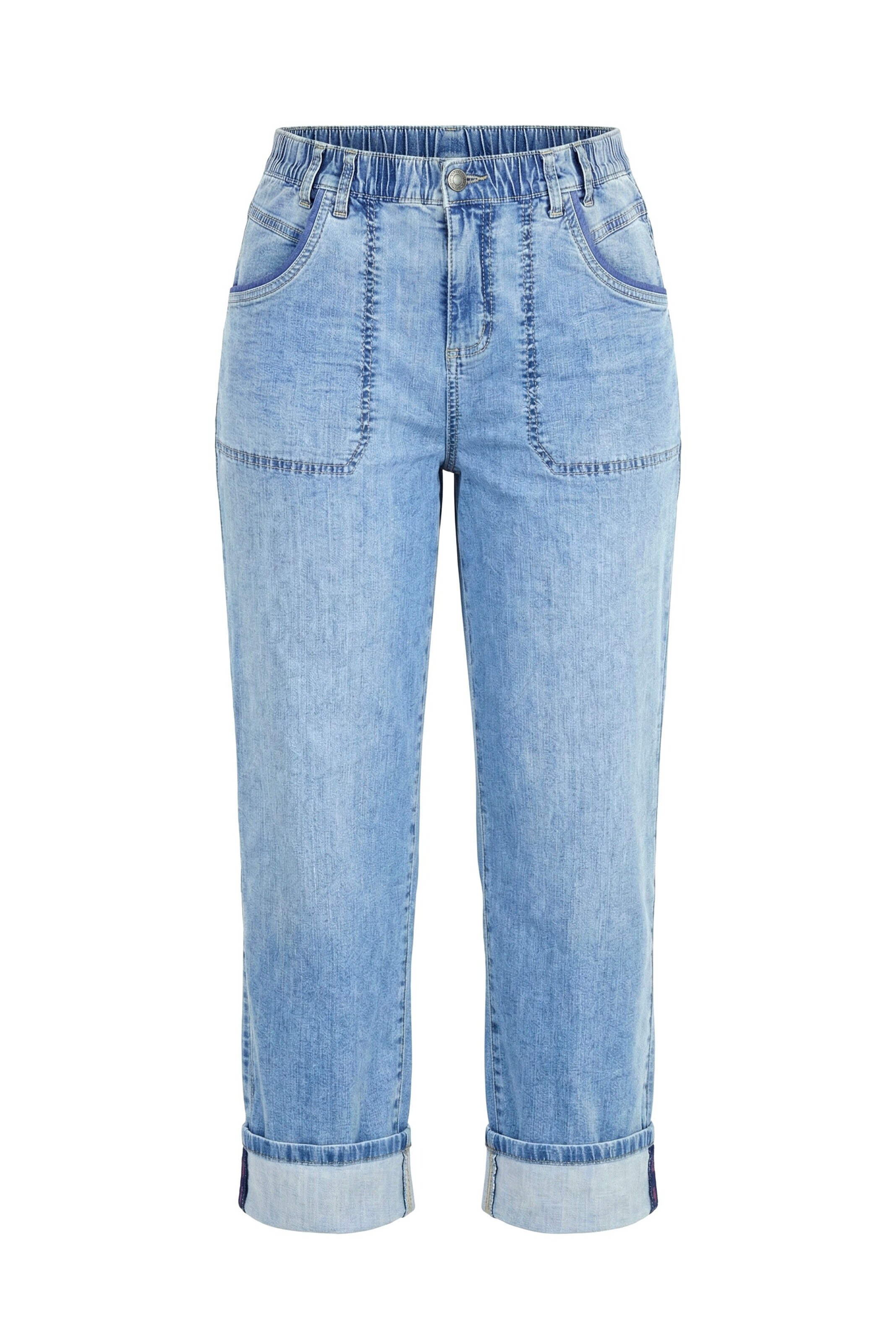 LAURASØN Regular Jeans in Blue: front