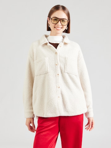 Hailys Fleece Jacket 'Be44nte' in Beige: front
