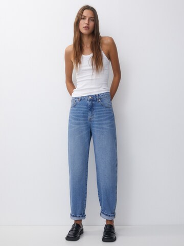 Pull&Bear Tapered Jeans i blå