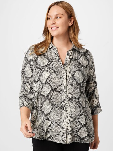 River Island Plus Blouse in Grijs: voorkant