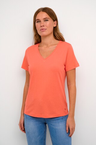 Cream Shirt 'Naia' in Oranje: voorkant