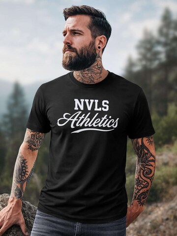 Neverless Shirt 'NVLS Athletics' in Black