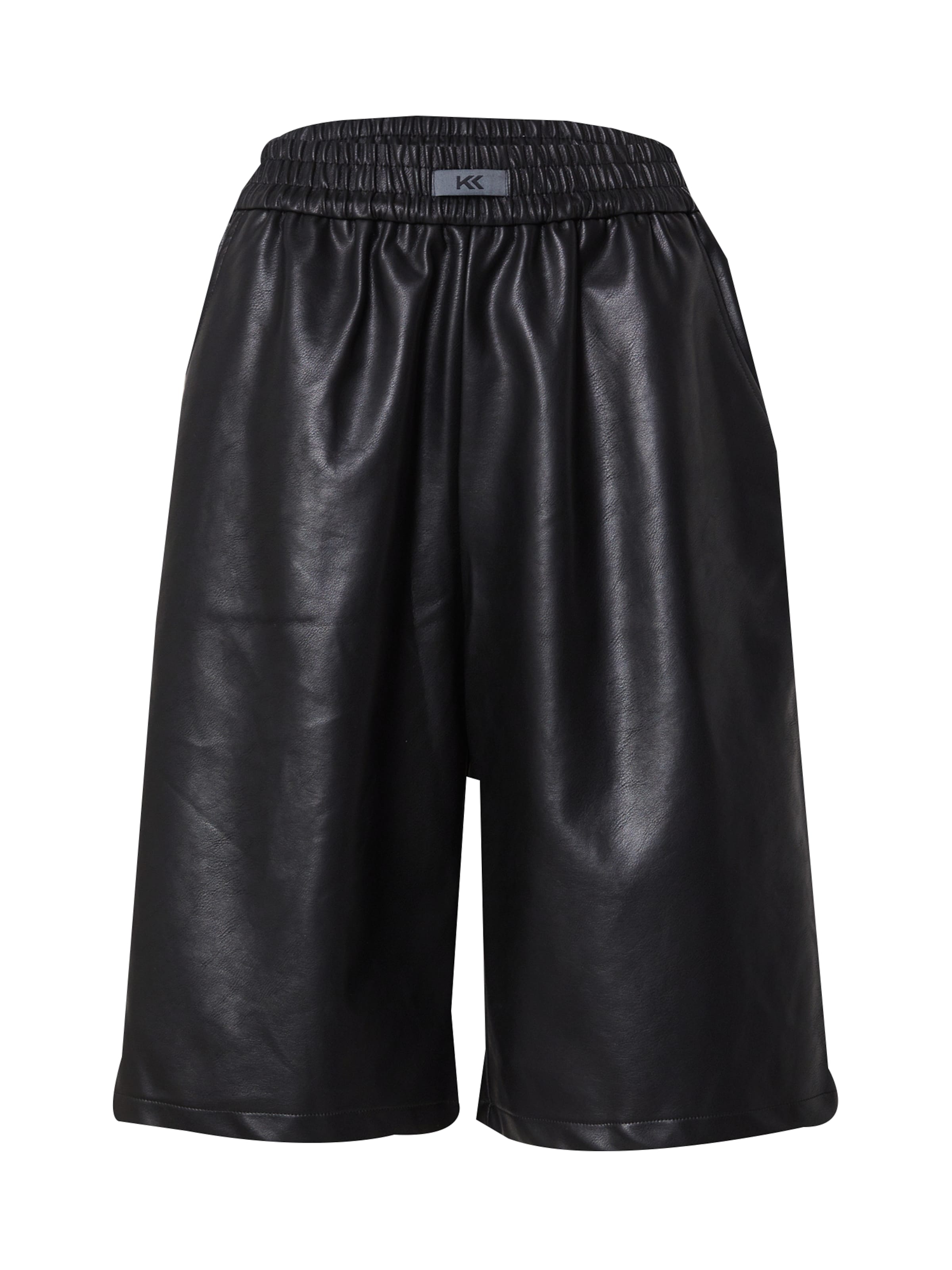 Wide leg Pantaloni di Karo Kauer in nero: frontale