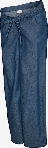 MAMALICIOUSWide Leg/ Široke nogavice Traperice 'MLJAMAICA' - plava boja: prednji dio