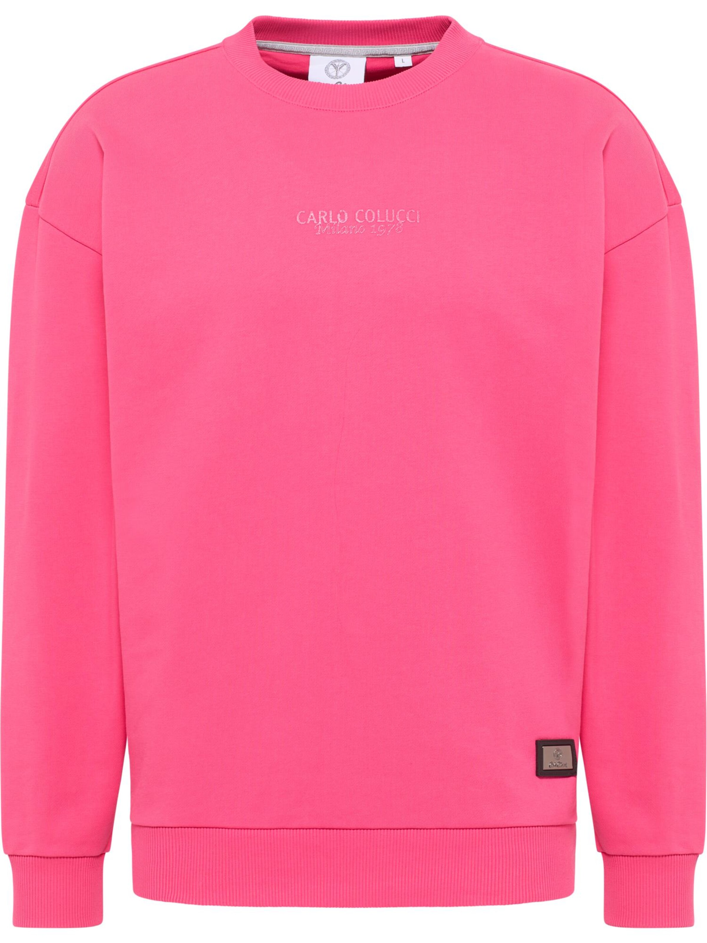 Carlo Colucci Sweatshirt in Pink: Vorderseite