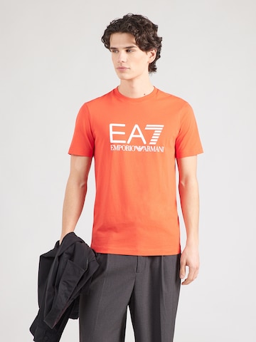 EA7 Emporio Armani Μπλουζάκι σε κόκκινο: μπροστά