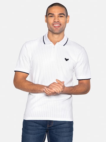 Threadbare Shirt 'Ward' in White: front