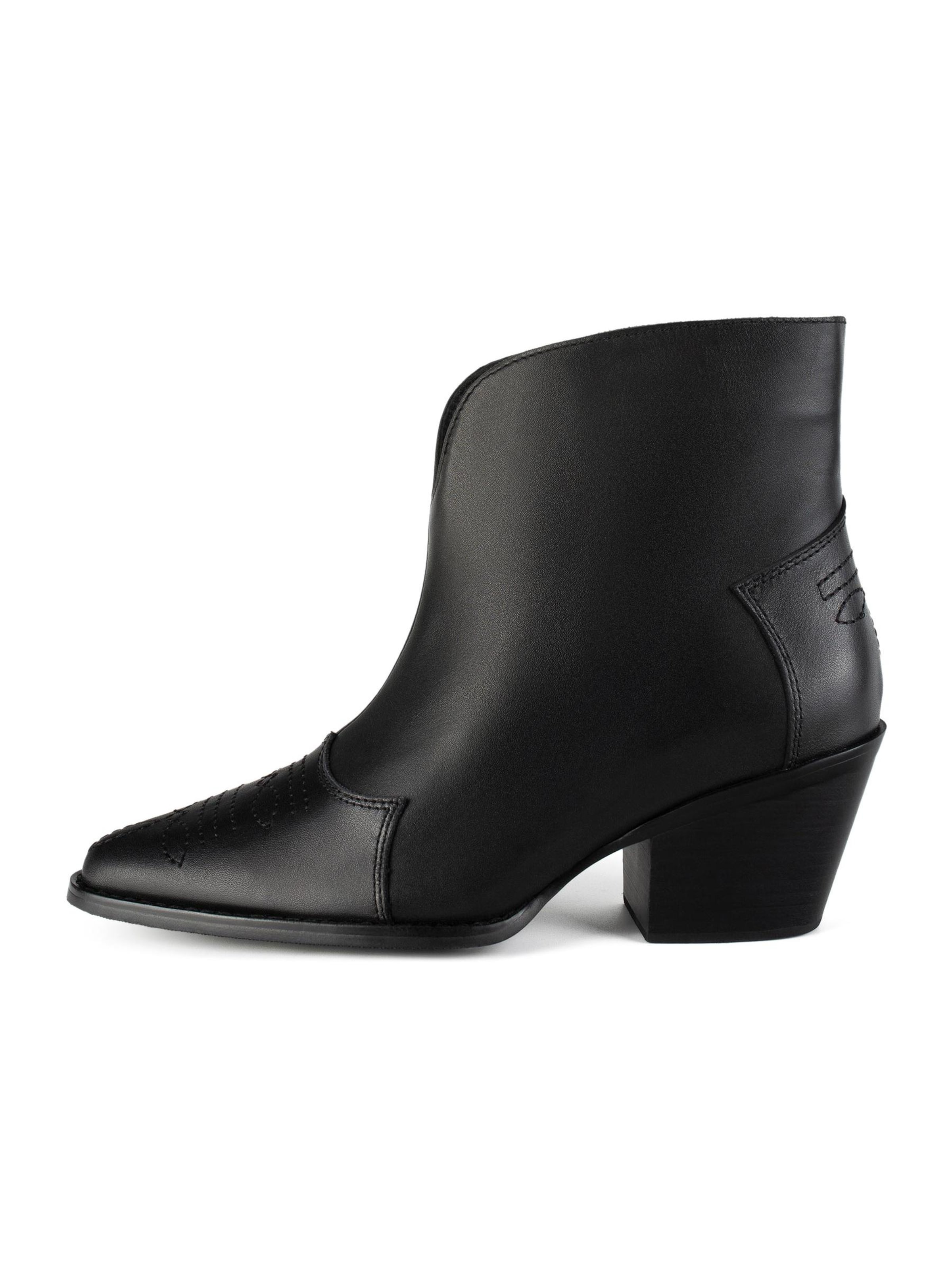 L37 HANDMADE SHOES Ankelstøvler 'JUST CAN'T EXPLAIN' i sort: forside