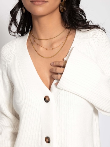 SASSYCLASSY Knit Cardigan in White