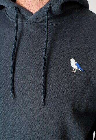 Cleptomanicx Kapuzensweatshirt 'Hooded Embro Gull 2' in Grau