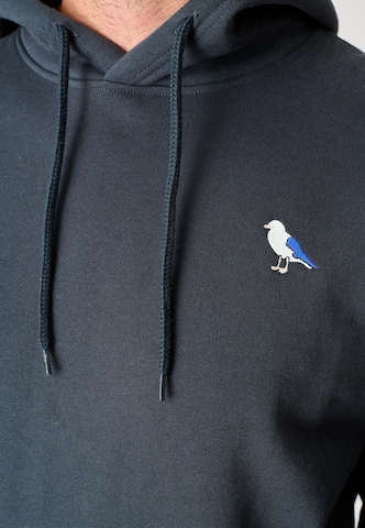 Sweat-shirt 'Hooded Embro Gull 2' Cleptomanicx en gris