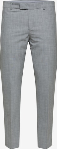 SELECTED HOMME Slim fit Pleated Pants 'Ross' in Grey: front