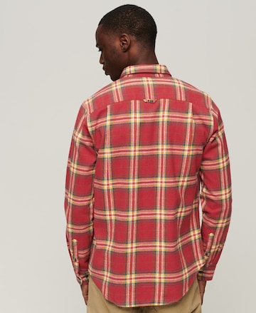Superdry Comfort Fit Hemd in Rot