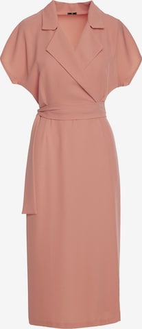 Stylove - Vestido camisero en rosa: frente