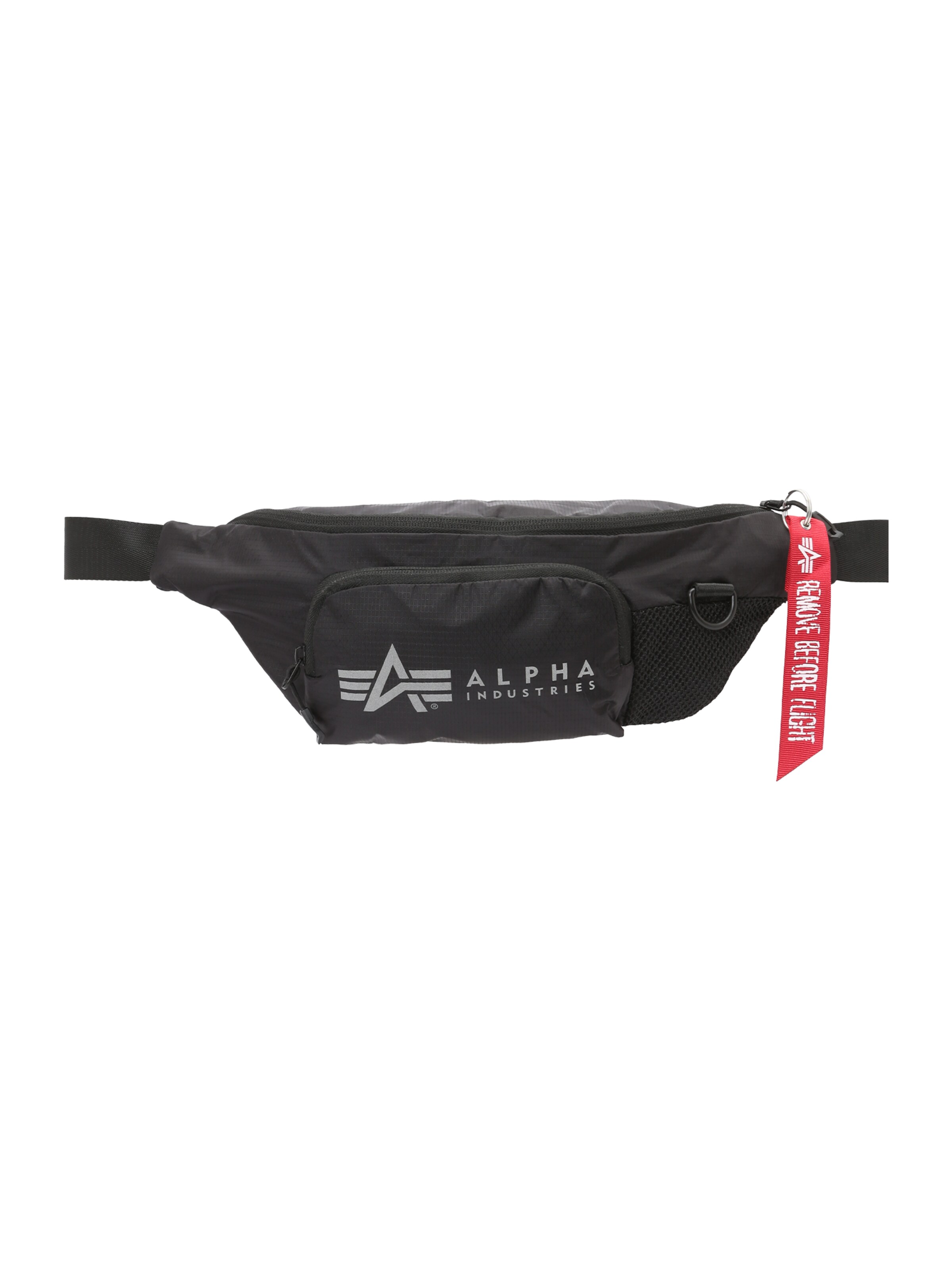 ALPHA INDUSTRIES Gürteltasche in Schwarz: Vorderseite