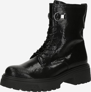 Ghete cu șireturi de la GABOR pe negru: față