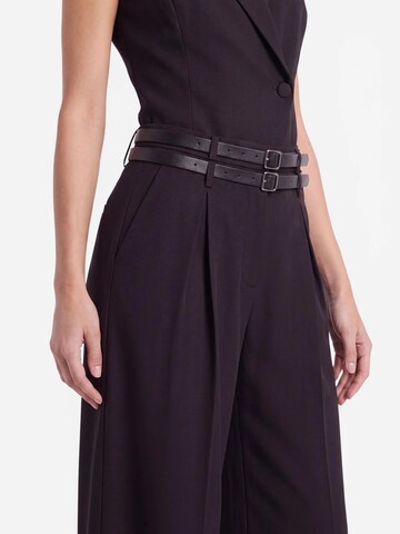 millane Wide leg Παντελόνι πλισέ σε μαύρο