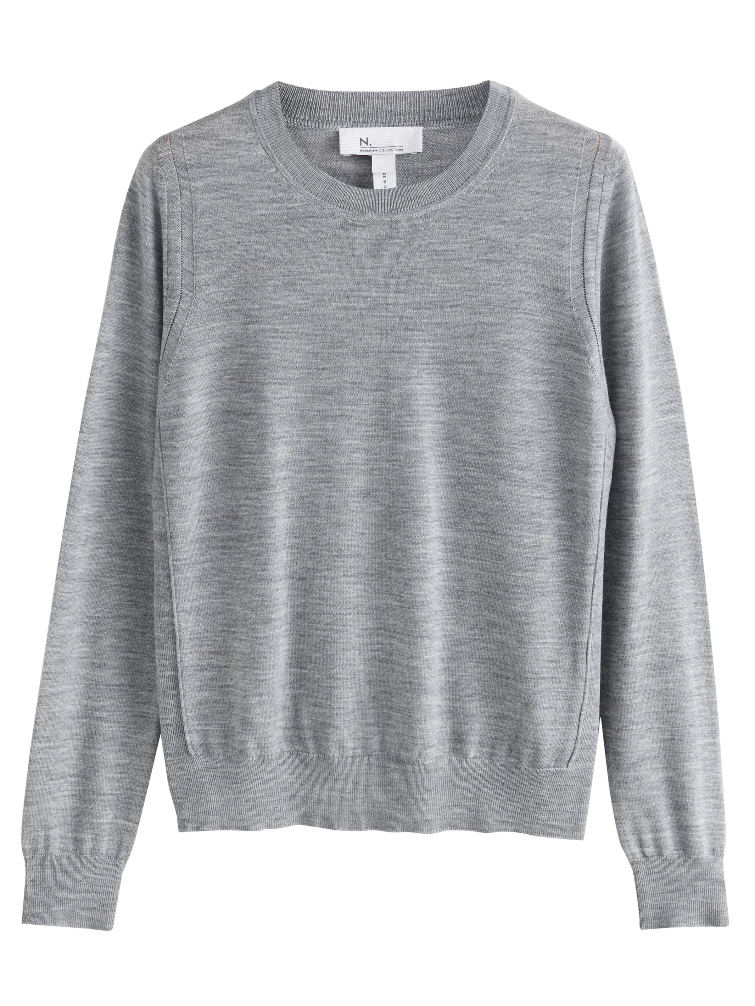 Next Пуловер в сиво: отпред