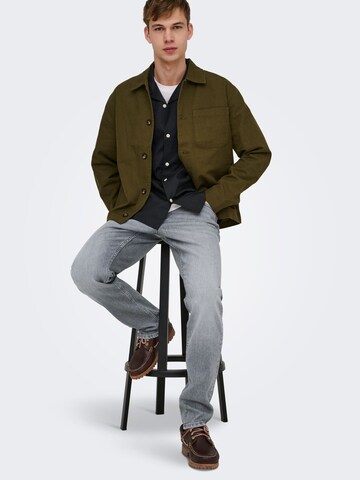 Only & Sons Regular Jeans 'ONSWOLF' in Grijs: voorkant