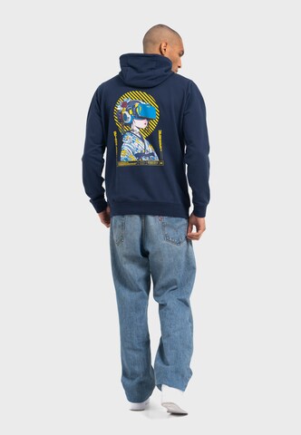 Oldskull Hoodie in Blau