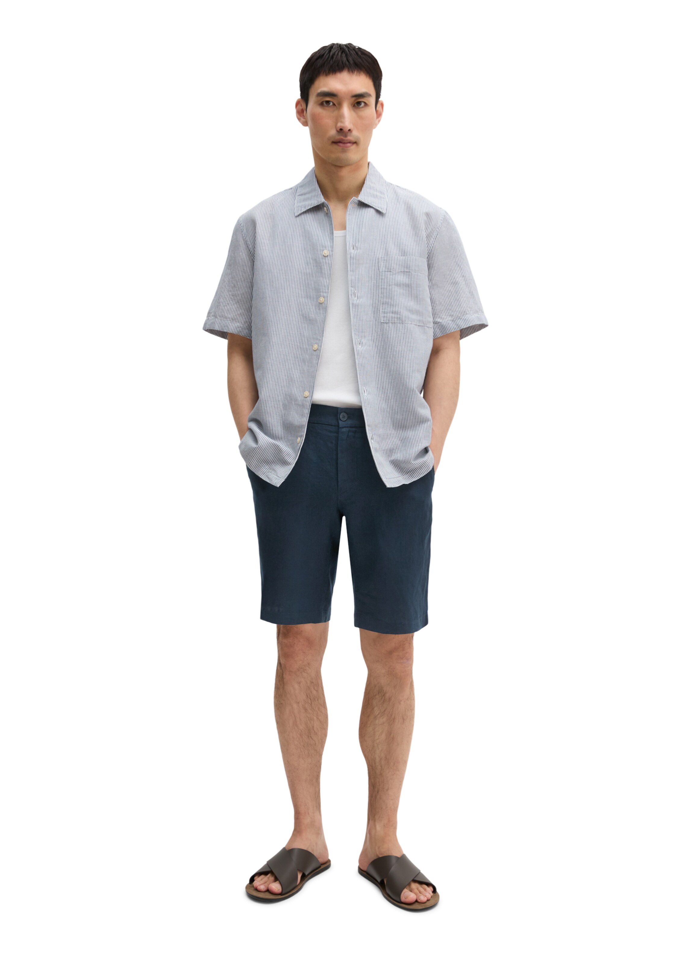 Marc O'Polo Regular fit Overhemd in Blauw