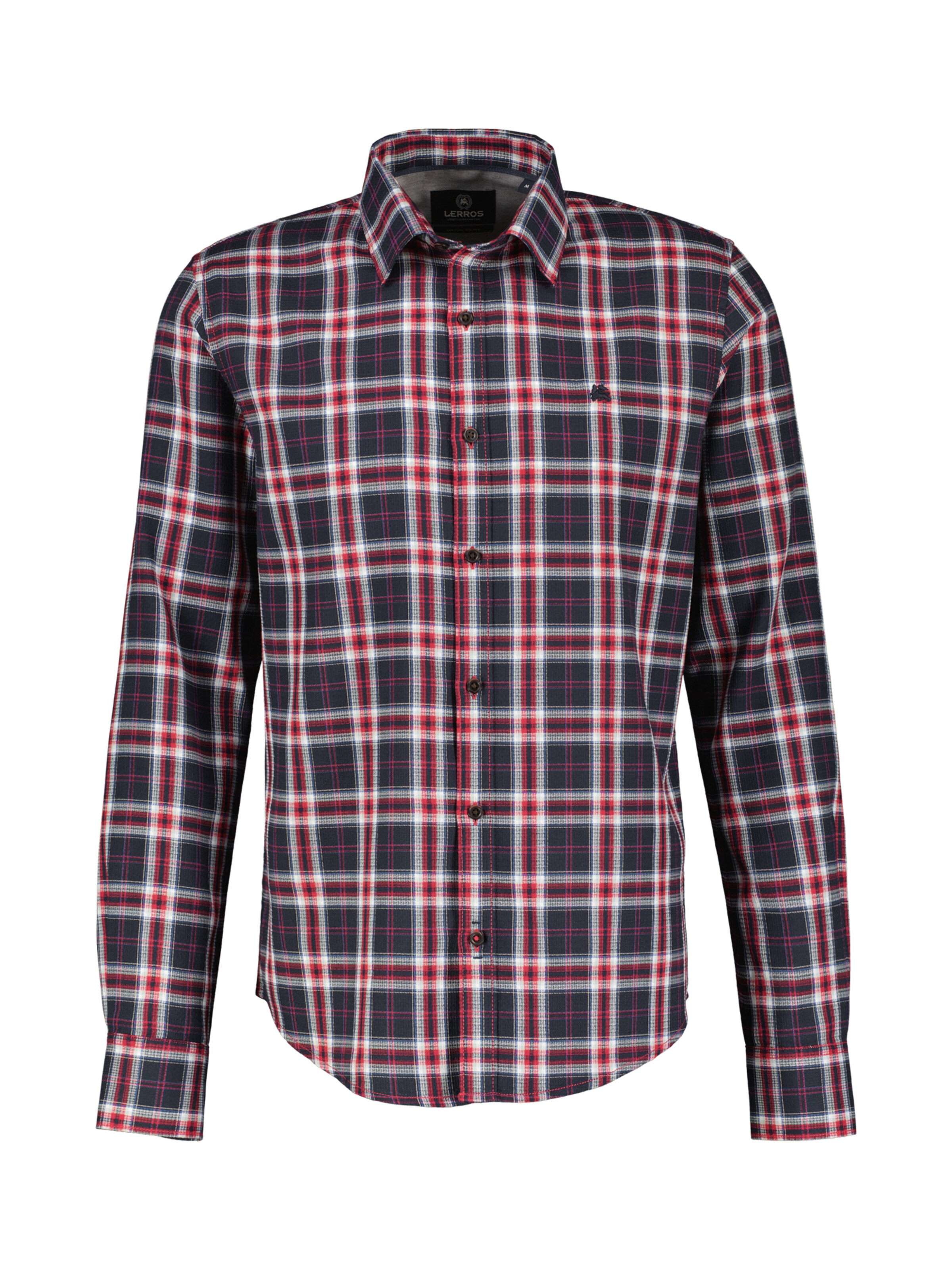 LERROS Regular fit Overhemd in Rood: voorkant