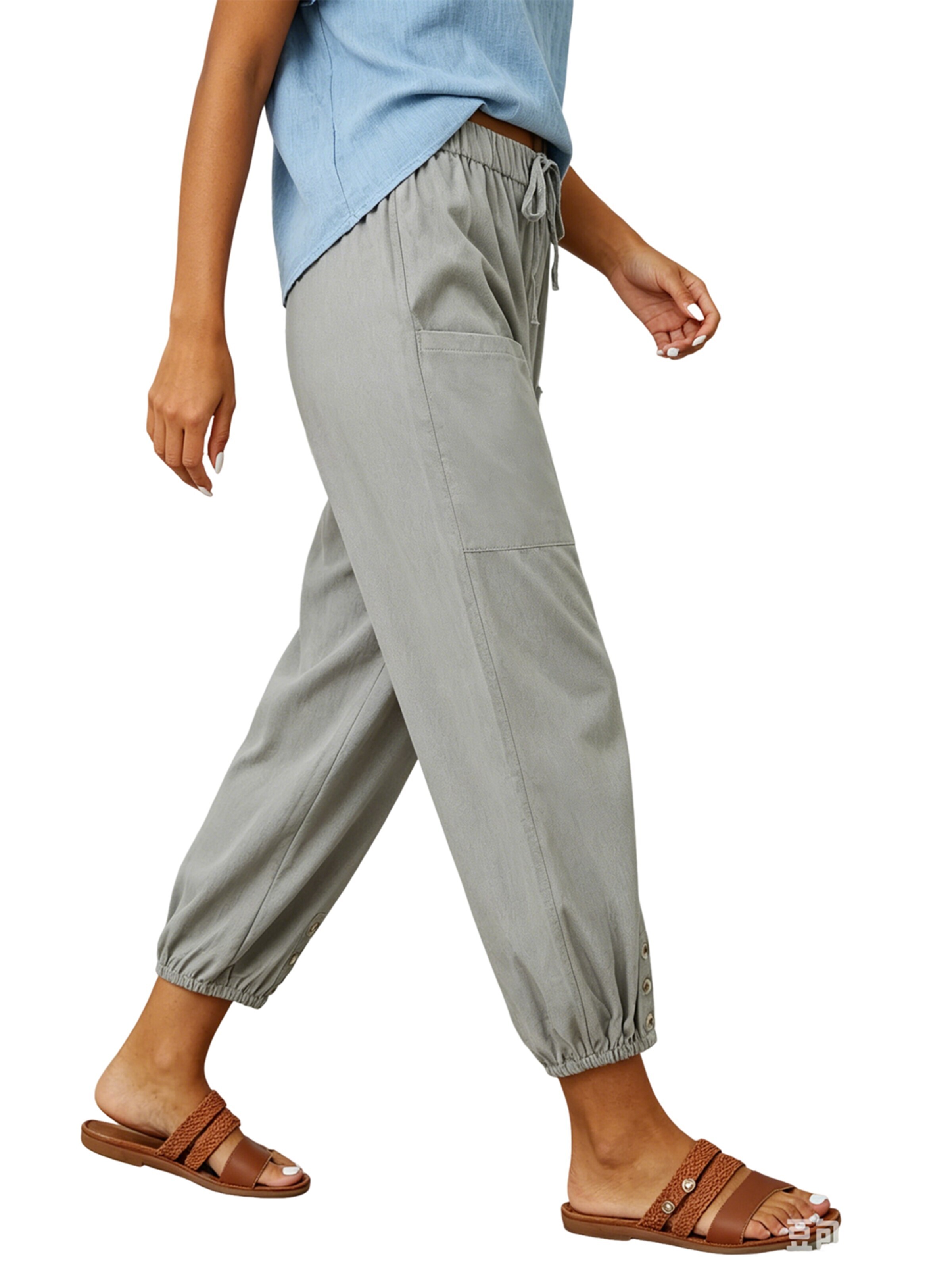 KoJooin Loose fit Pants 'Sommer' in Grey