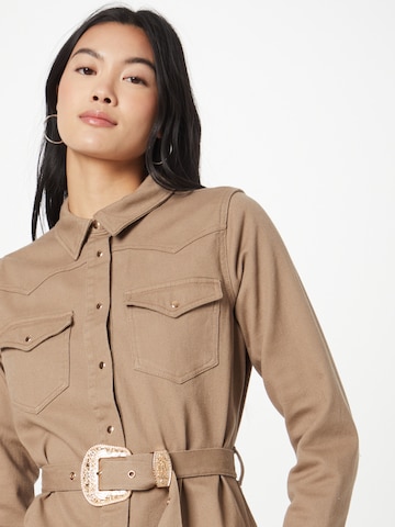 ONLY Shirt Dress 'ARCADIA' in Brown