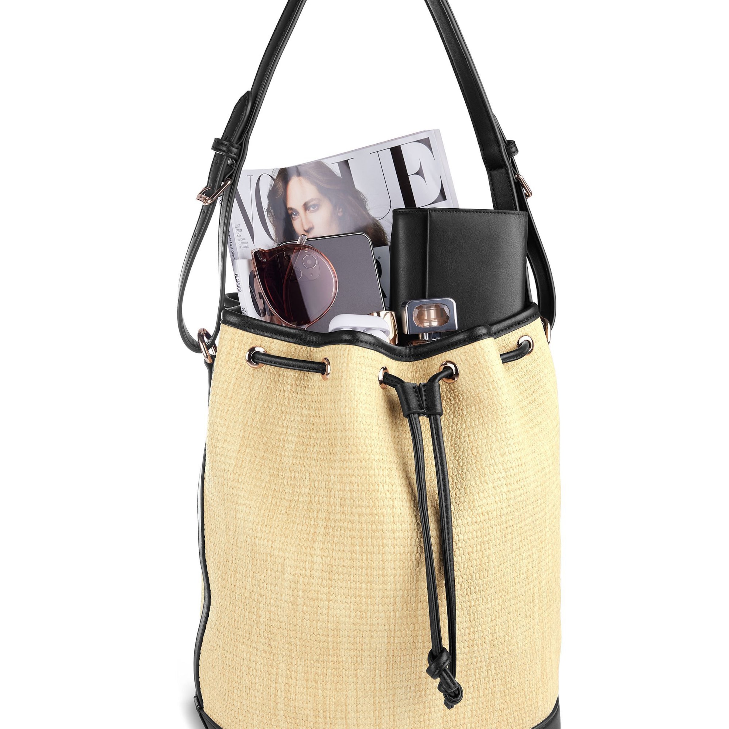 Poche ventrale 'Isa' bugatti en beige