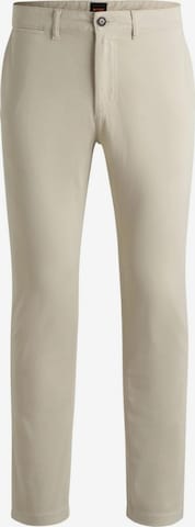 HUGO BOSS Regular Broek in Beige: voorkant