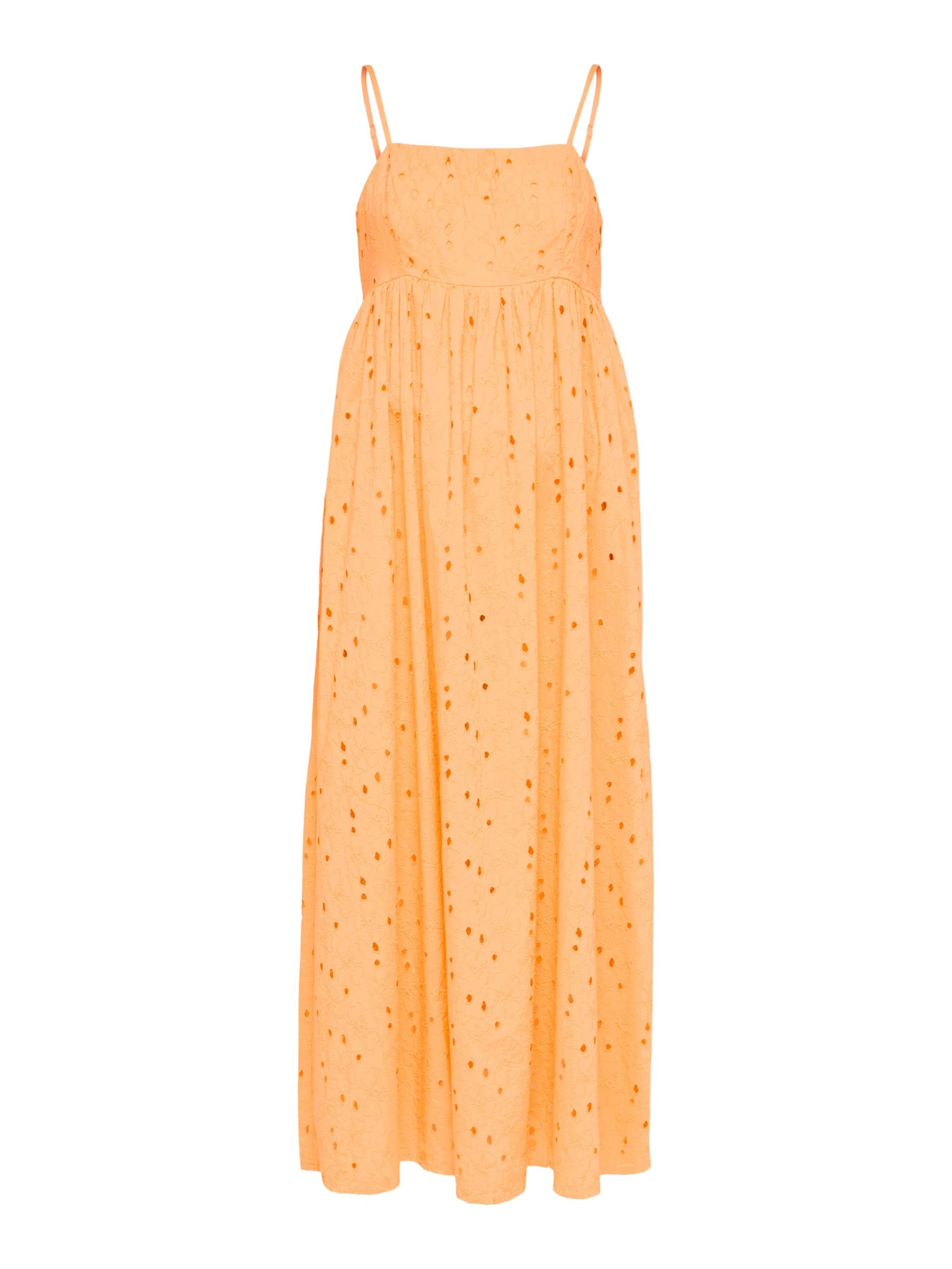 SELECTED - Vestido de verano en naranja: frente