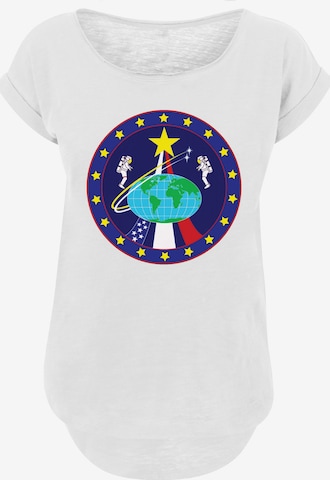 F4NT4STIC Shirt 'NASA Classic Globe Astronauts' in Weiß: predná strana