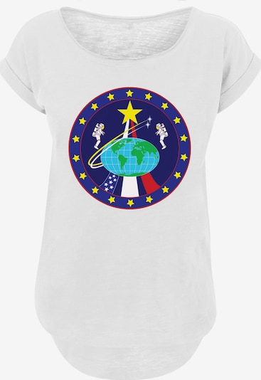 F4NT4STIC Shirt 'NASA Classic Globe Astronauts' in de kleur Blauw / Geel / Groen / Wit, Productweergave