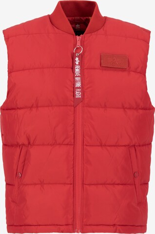 Gilet di ALPHA INDUSTRIES in rosso: frontale