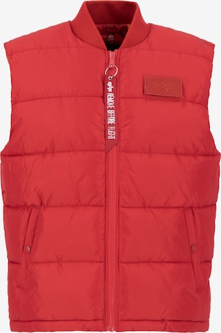 Gilet ALPHA INDUSTRIES en rouge : devant