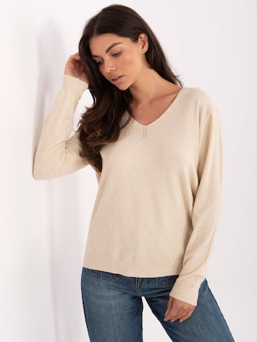 Top in maglia di Madnezz House in beige: frontale