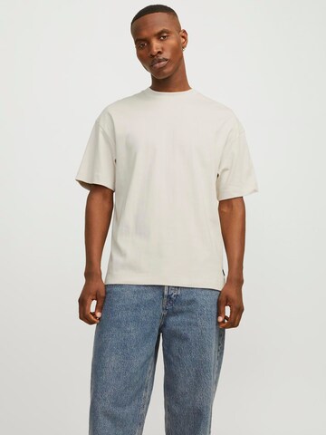 JACK & JONES T-Shirt 'Urban Edge' in Beige: predná strana