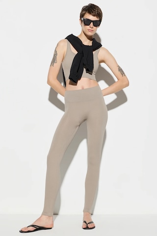 No Matter What Skinny Jeggings in Beige: Vorderseite