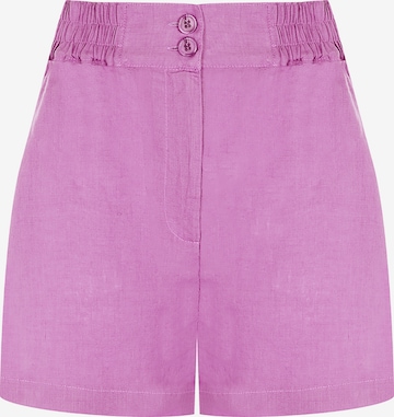 FRESHLIONS Regular Trousers in Pink: front